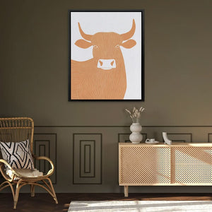 Minimalist Charge - Beige Canvas Print