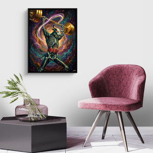 Minotaur Cosmic Lift — minotaur cosmic lift sq land purple chair 1port framed black