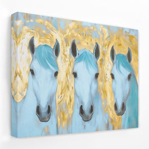 Mirrored Souls - Horse Canvas Wall Art