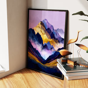 Misty Peaks Layered — Misty Peaks Layered New Living Room Wall Apartment Zoom 105