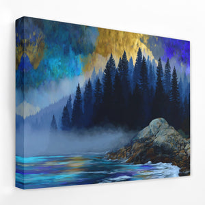 Misty Pines Awakening - Luxury Wall Art