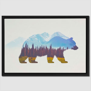 Misty Valley Bear - Bear Art for Home Office