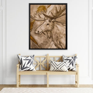 Mocha Moose - Oversized Animals Canvas Wall Art