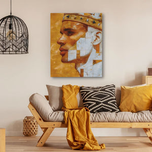 Model King - Masculine Wall Art in Black Frame
