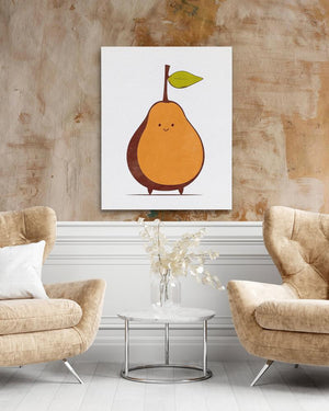 Modern Pear Portrait - Luxury Wall Art