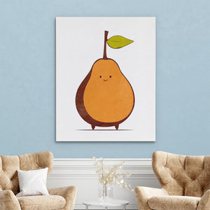 Modern Pear Portrait - Luxury Wall Art