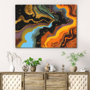 Molten Galaxy Surge - Luxury Wall Art