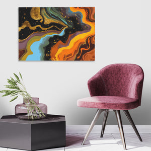 Molten Galaxy Surge - Luxury Wall Art