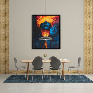 Molten Soul - Blue Wall Art