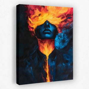 Molten Soul - Fire Canvas Wall Art