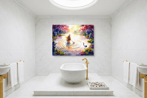 Monk Raking Circles โ monk raking circles luxury bathroom interior 2 1land flush print