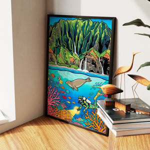 Monk Seal Reef — Monk Seal Reef New Living Room Wall Apartment Zoom 107