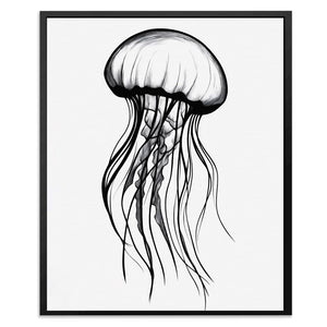 Monochrome Jellyfish - Luxury Wall Art