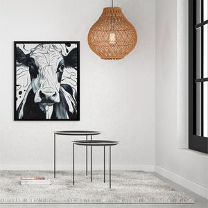 Monochrome Moo - Luxury Wall Art