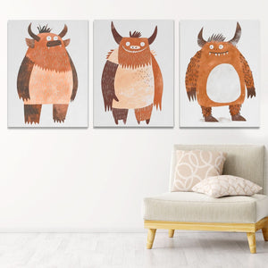 Monster Squad - Animals Art for Kids Room
