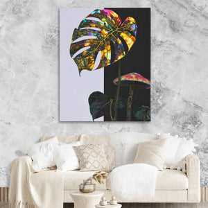 Monstera Psychedelic Bloom — Monstera Psychedelic Bloom Lux Couch Marble Walls 60