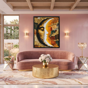 Moon Ink Rising - Luxury Wall Art