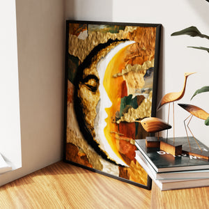 Moon Ink Rising — Moon Ink Rising New Living Room Wall Apartment Zoom 109