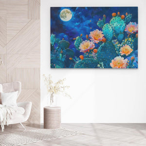 Moonlight Prickles - Luxury Wall Art