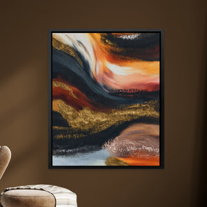 Moonlit Ocean Waves — Moonlit Ocean Waves brown room Zoom 302