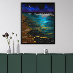 Moonlit Wave Lapping — Moonlit Wave Lapping Luxury Interior V3 Green 87