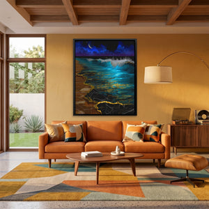 Moonlit Wave Lapping — Moonlit Wave Lapping Orange Room Port 135