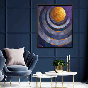 Moonlit Waves - Large Abstract Canvas Print