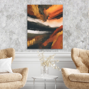 Moonlit Waves Ink — Moonlit Waves Ink Two Chairs Cement Wall 256