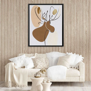 Moose Doodle - Earth Tones Wall Art for Hallway
