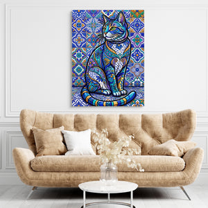 Mosaic Cat Azure โ mosaic cat azure sq brown living room 1port flush print