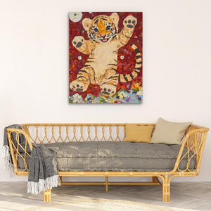 Mosaic Tiger Joy - Luxury Wall Art