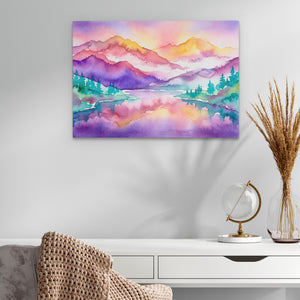 Mountain Lake Reflection โ Mountain Lake Reflection White Office Glass land 284