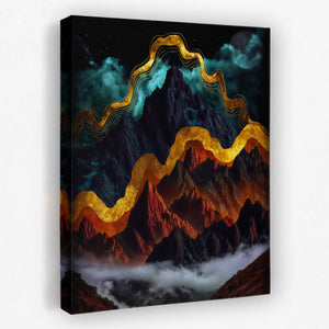 Mountain Peaks Luminous — Mountain Peaks Luminous Portrait Side View Mirror 220