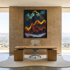 Mountain Peaks Luminous — Mountain Peaks Luminous Minimalist Lux Office Port 76