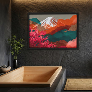 Mt. Fuji Crimson Blossom — Mt. Fuji Crimson Blossom Bamboo Bathroom Land 26