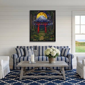 Mt. Fuji Sacred Gateway — Mt. Fuji Sacred Gateway Striped Couch Port 293