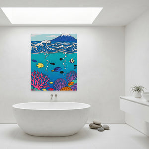 Mt. Fuji Underwater — Mt. Fuji Underwater Minimalist Bathroom Port 54