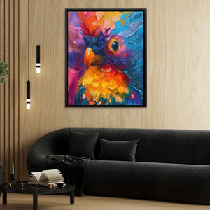 Mystic Muse - Bird Wall Art in Black Frame