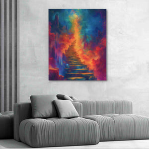 Mystical Illusion - Blue Wall Art