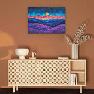 Mystical Meadows - Blue Canvas Wall Art