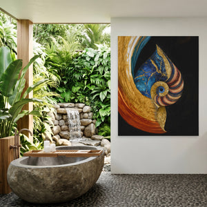 Nautilus Golden Spiral — Nautilus Golden Spiral Outdoor Bathroom Port 129