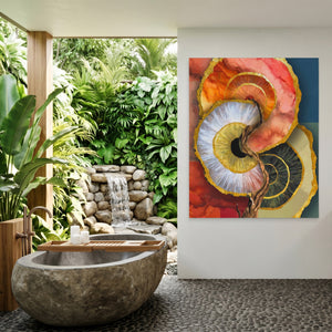 Nautilus Organic Concentric — Nautilus Organic Concentric Outdoor Bathroom Port 130