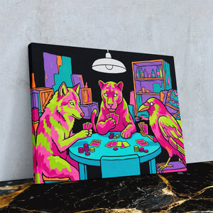 Neon Poker Night — Neon Poker Night Against Wall4x5 Reflect 14