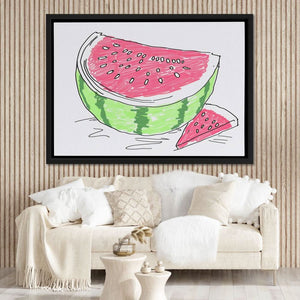 Neon Watermelon - Wall Art for Dining Room