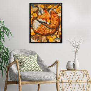 Nestled Fox - Luxury Wall Art