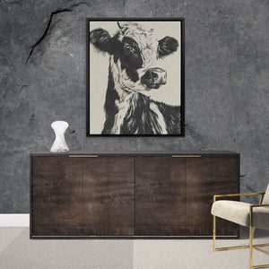 Neutral Cow - Luxury Wall Art