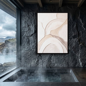 Neutral Sculpted Curves — neutral sculpted curves sq sauna dark 1port framed black