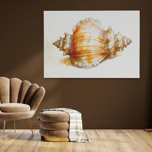Neutral Seashell - Luxury Wall Art