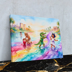 Nile Crocodile Prank โ Nile Crocodile Prank Against Wall4x5 Reflect 15