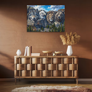 Noble Beasts Carved — Noble Beasts Carved Brown Room Clean 54